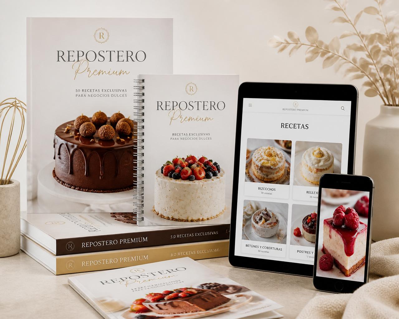 Megapack Repostero Premium — libros, tablets y recetas