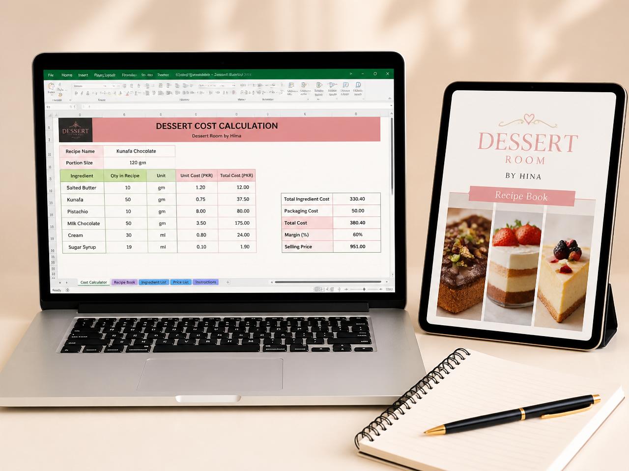 Calculadora de costos en Excel